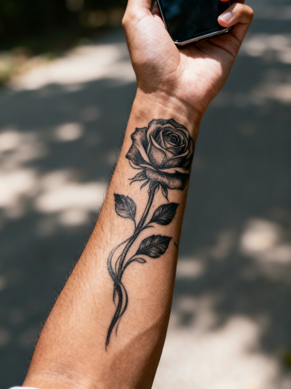 Real photorealistic tattoo preview generated by InkBefore